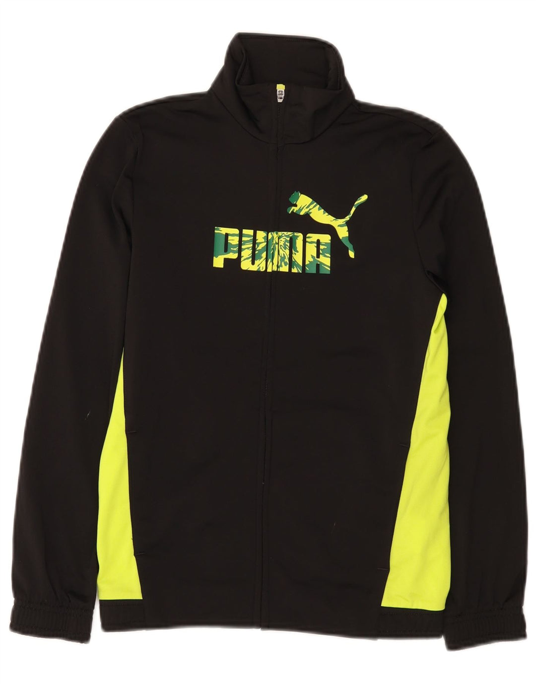 Puma Boys Graphic αθλητική φόρμα Top Jacket 11-12 Years Black Colourblock