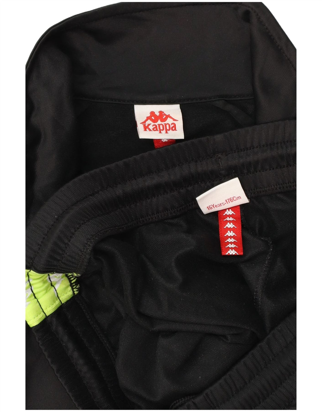 KAPPA Boys Graphic Ολόσωμη φόρμα 15-16 ετών Μαύρο Colourblock Polyester