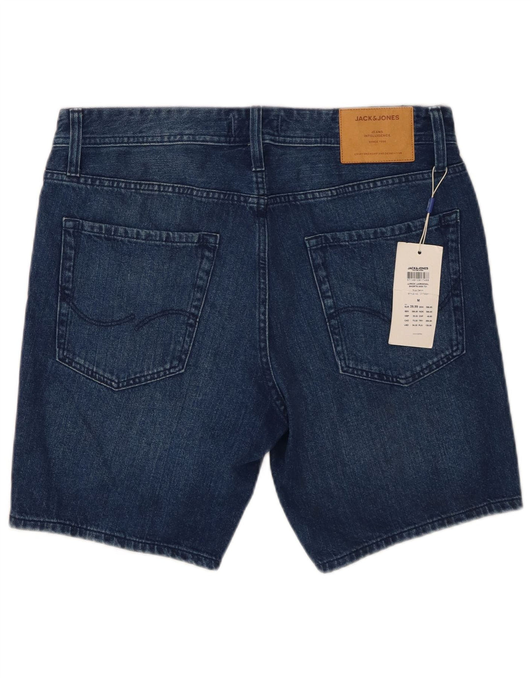 Ανδρικό τζιν σορτς Jack & Jones με κανονική εφαρμογή, μεσαίο W32, μπλε βαμβακερό