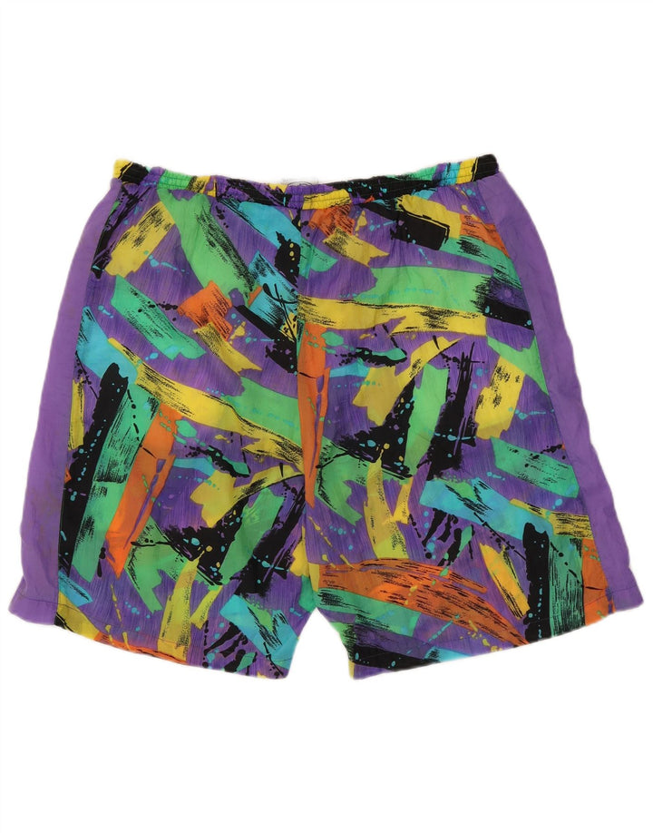 Vintage Ανδρικό Σορτς Μαγιό 2XL Πολύχρωμο Tie Dye Nylon