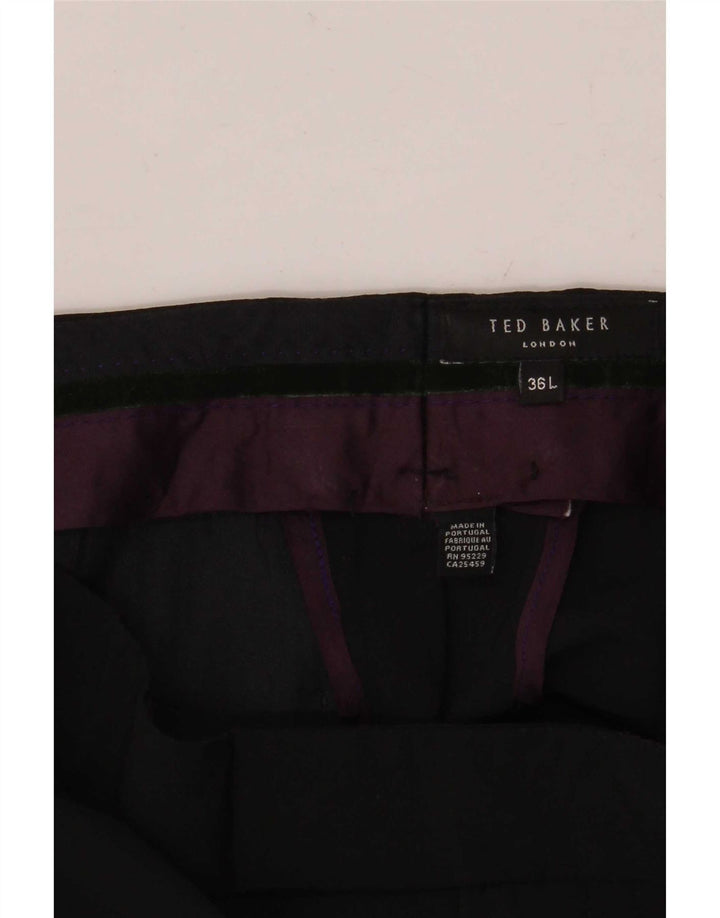 Ted Baker Ανδρικό ίσιο παντελόνι W36 L36 Μαύρο
