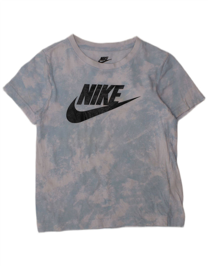 Γραφικό μπλουζάκι NIKE Boys Top 6-7 ετών Μεγάλη μπλε βαφή για γραβάτα