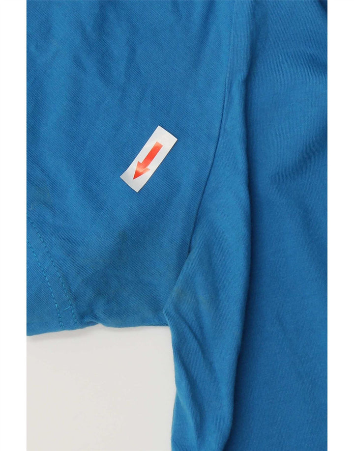 Ανδρικό γραφικό T-Shirt Champion Top από μεσαίο μπλε βαμβακερό