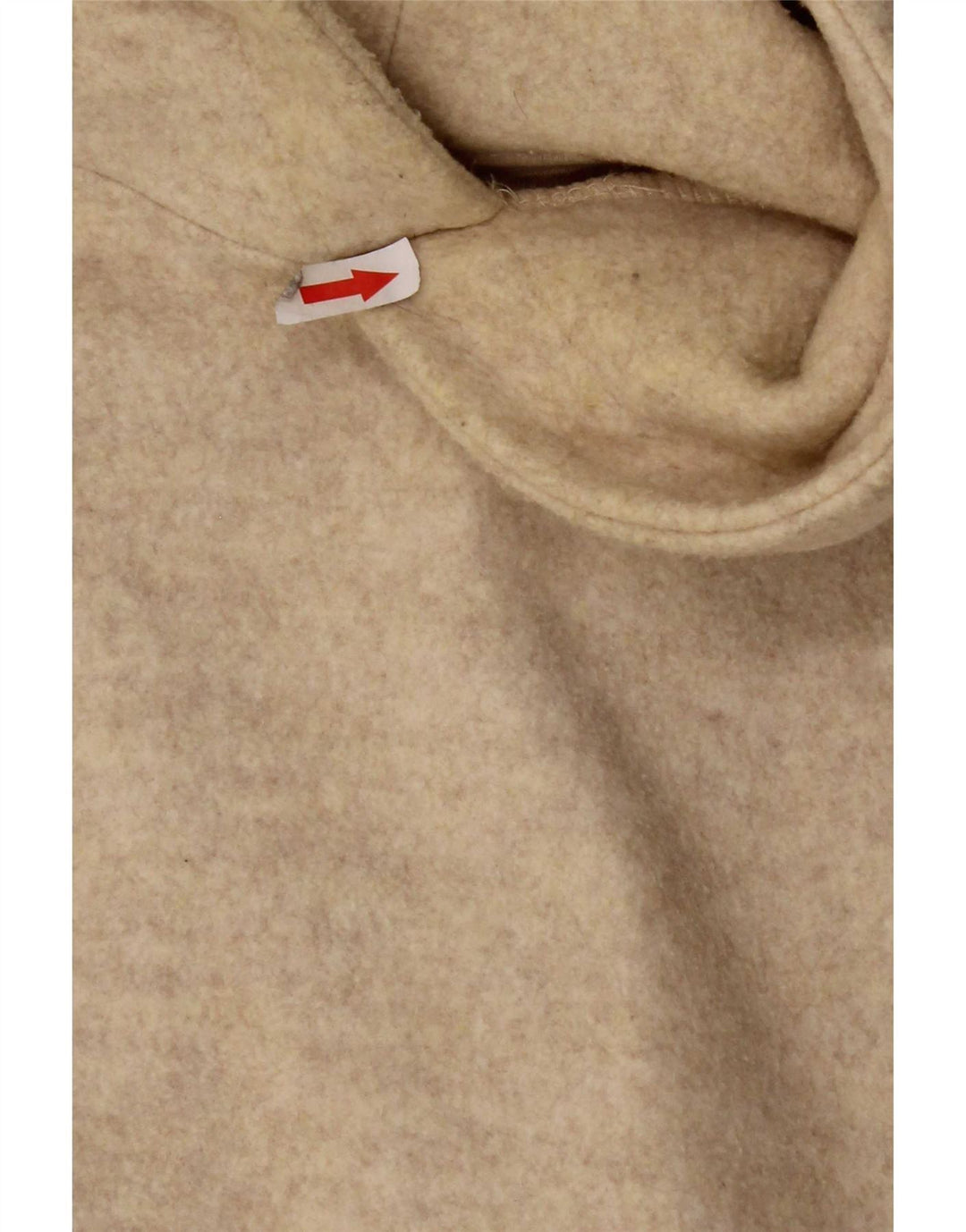 Zara Mens Hoodie Jumper Medium Beige Πολυεστέρας