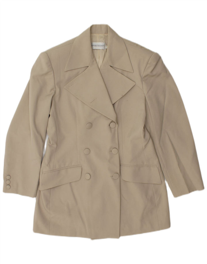 Sport Staff Γυναικείο Μπουφάν Blazer με διπλό στήθος IT 46 Large Beige