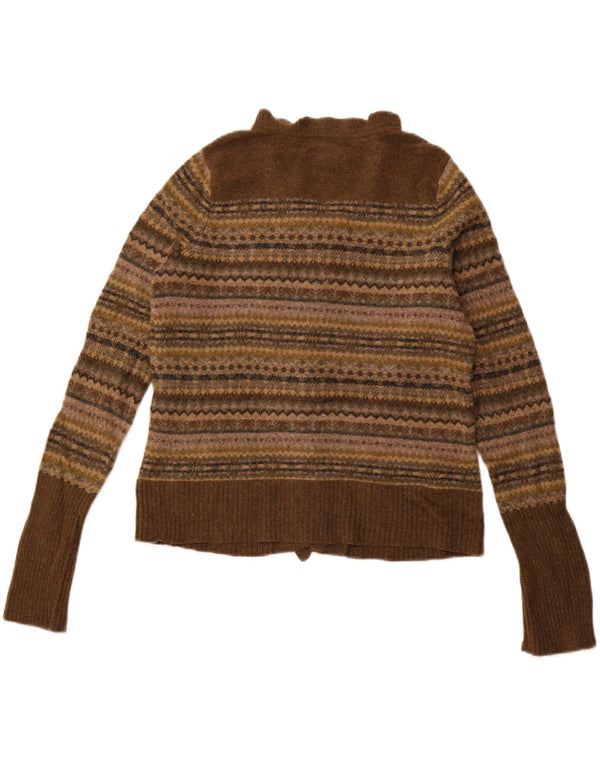 Eddie Bauer Γυναικείο πουλόβερ Petite Cardigan UK 14 Large Green Lambswool