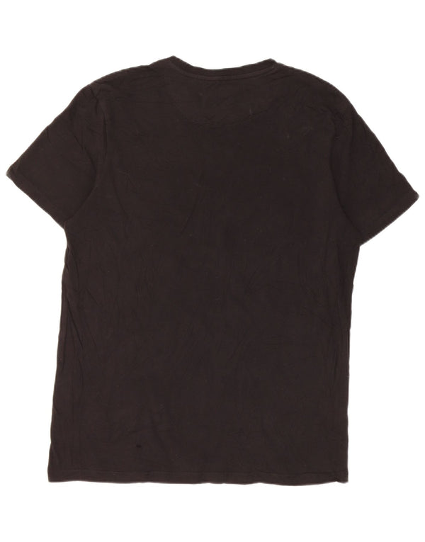 Ανδρικό T-Shirt Lyle & Scott Top Μεσαίο μαύρο βαμβακερό