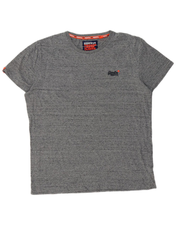 Ανδρικό T-Shirt SUPERDRY Top 2XL Γκρι βαμβακερό