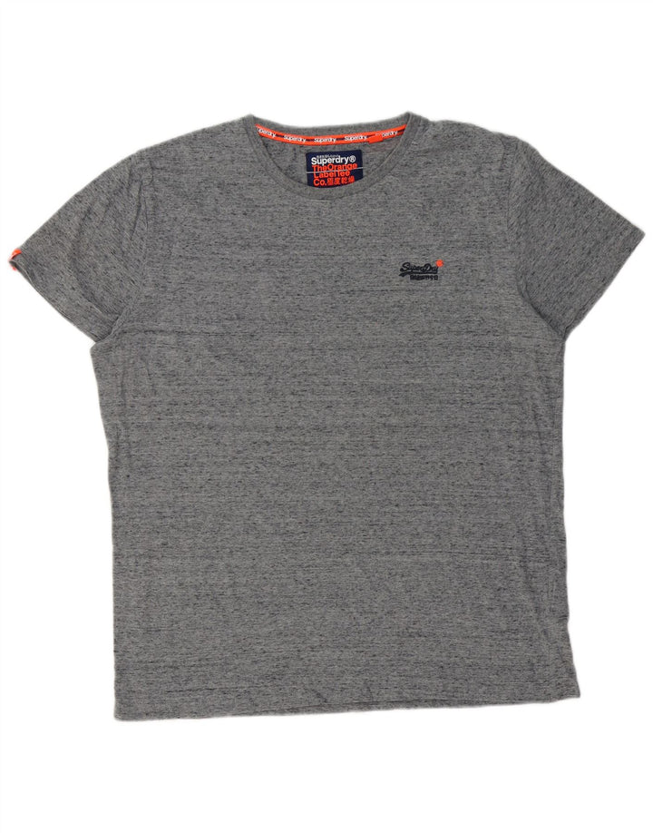 Ανδρικό T-Shirt SUPERDRY Top 2XL Γκρι βαμβακερό