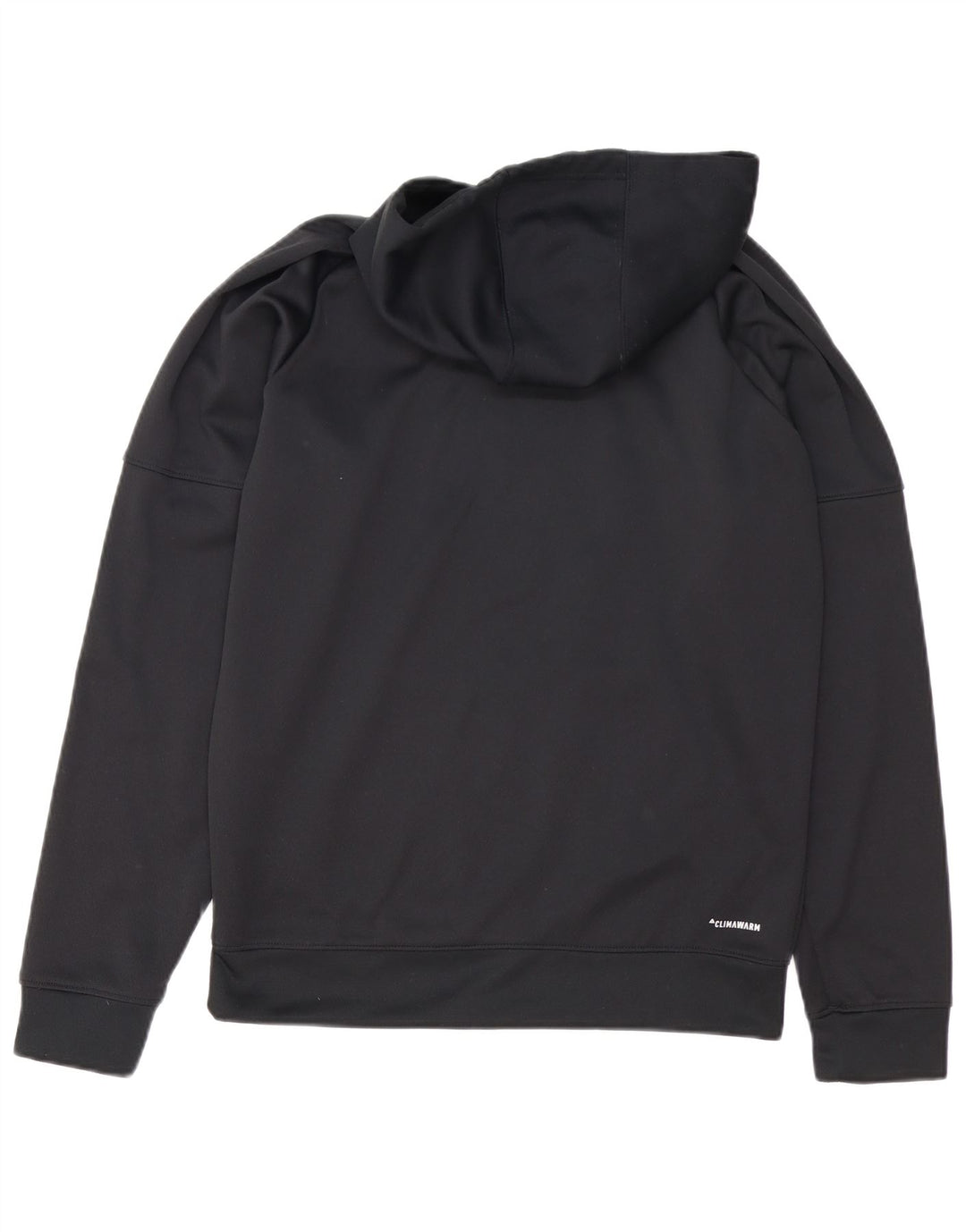 ADIDAS Mens Climawarm Graphic Hoodie Jumper Μεσαίο Μαύρο Πολυεστέρας