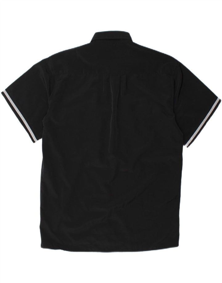 UNCLE SAM Mens Short Sleeve Shirt Large Black Polyester Vintage Uncle Sam and Second-Hand Uncle Sam from Messina Hembry 