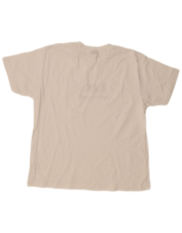 Γυναικείο γραφικό μπλουζάκι LEE Top UK 16 μεγάλο λευκό βαμβακερό