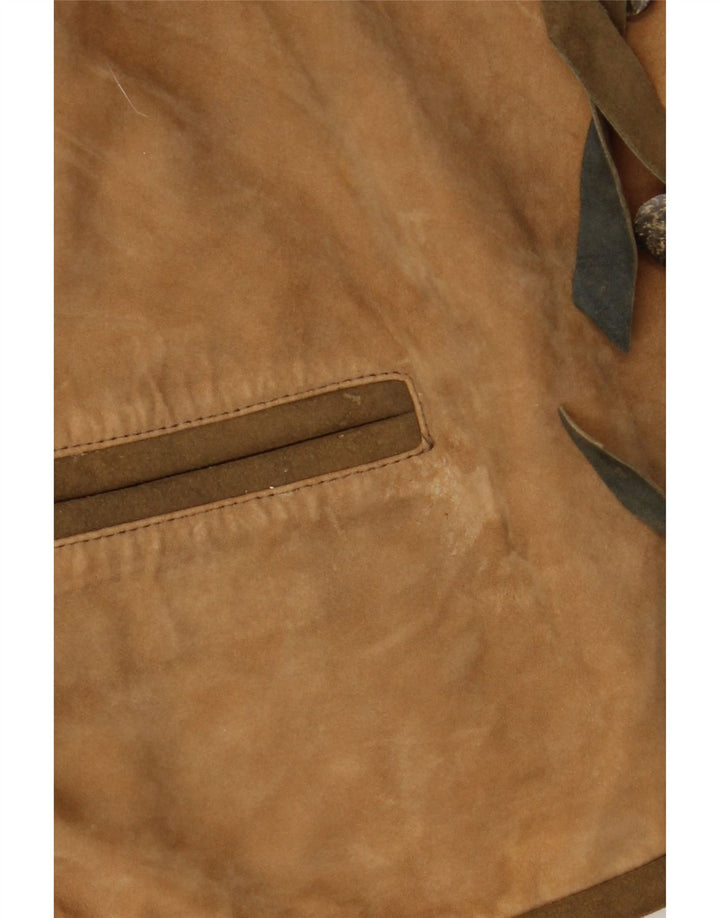 Vintage Γυναικείο Σουέντ Μπουφάν EU 36 Small Beige Leather