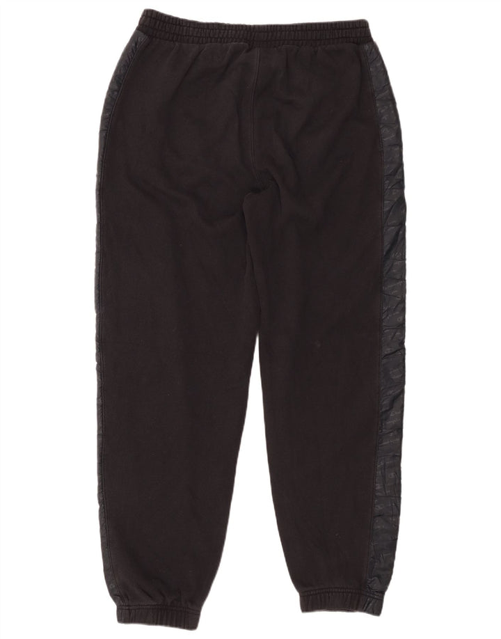 CHAMPION Mens Graphic Tracksuit Trousers Joggers Large Black Colourblock