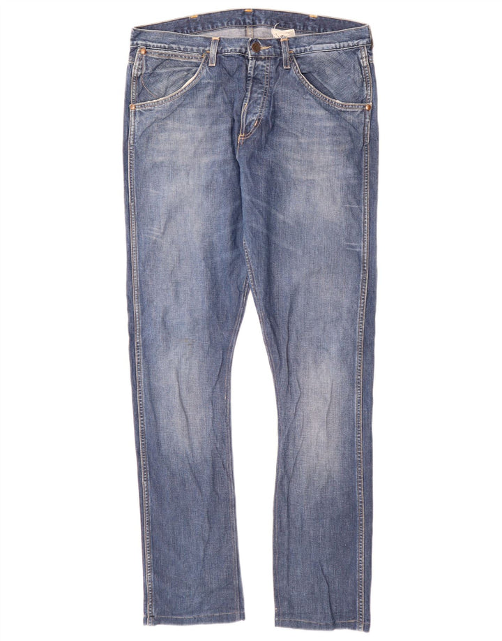 Wrangler Ανδρικό 4 RRB Slim Jeans W34 L34 Μπλε βαμβακερό