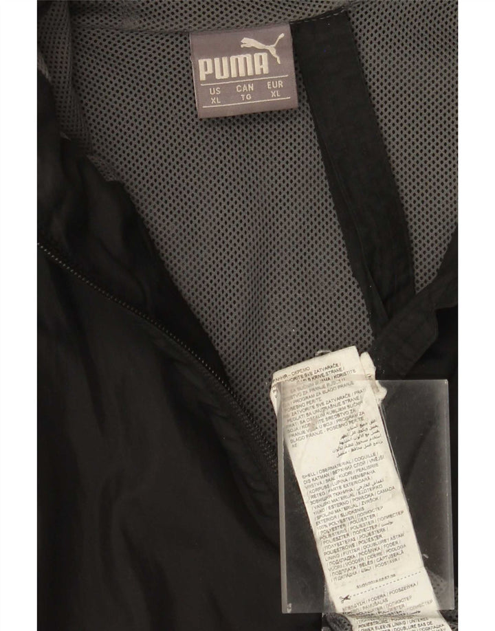 Puma Ανδρικό μπουφάν βροχής με κουκούλα UK 18 XL μαύρο πολυεστέρα