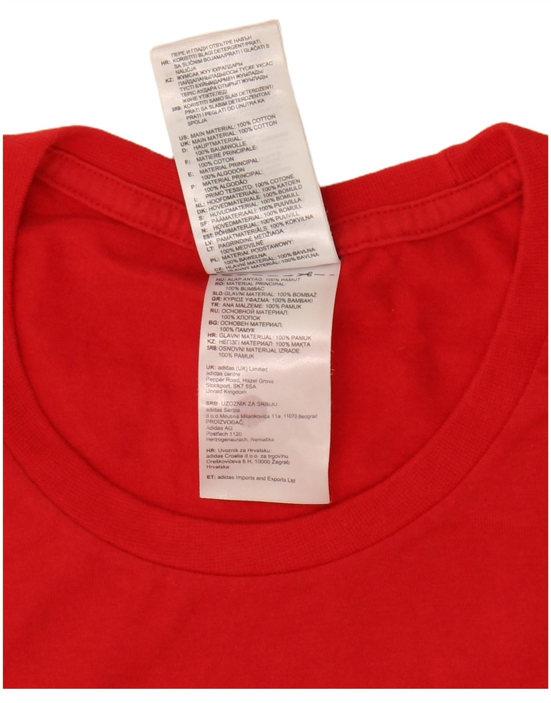 Ανδρικό γραφικό T-Shirt Adidas Top Medium Red