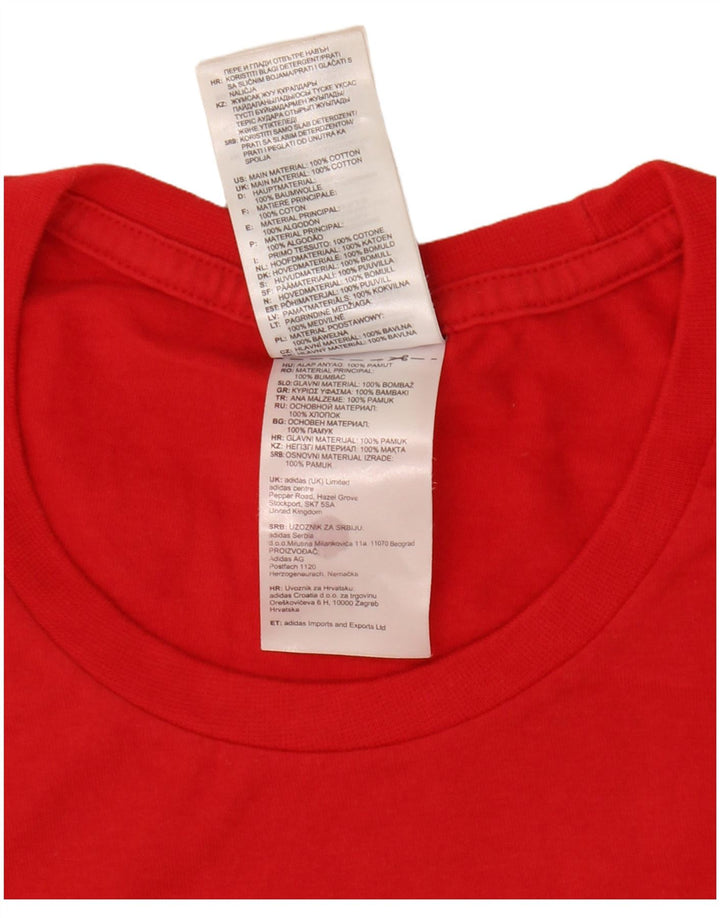 Ανδρικό γραφικό T-Shirt Adidas Top Medium Red