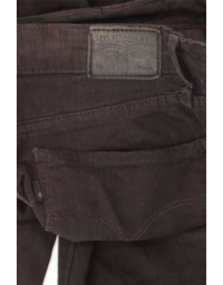 Levi's Womens 712 Slim Jeans W26 L30 Μαύρο Βαμβακερό