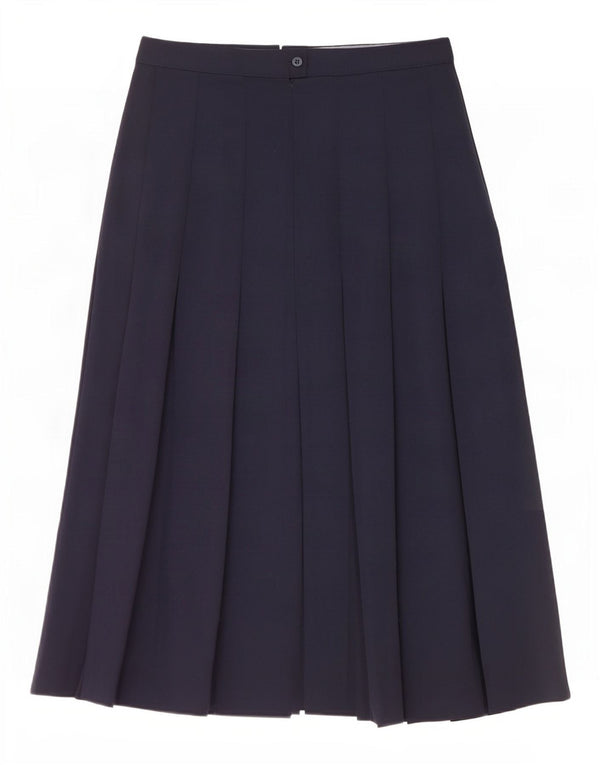 Brian Tucker Γυναικεία ψηλόμεση πλισέ φούστα UK 12 Medium W28 Navy Blue