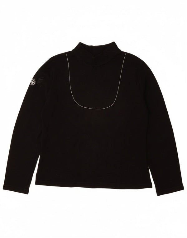 LEVI'S Girls Turtle Neck Jumper πουλόβερ 13-14 ετών μαύρο βαμβακερό