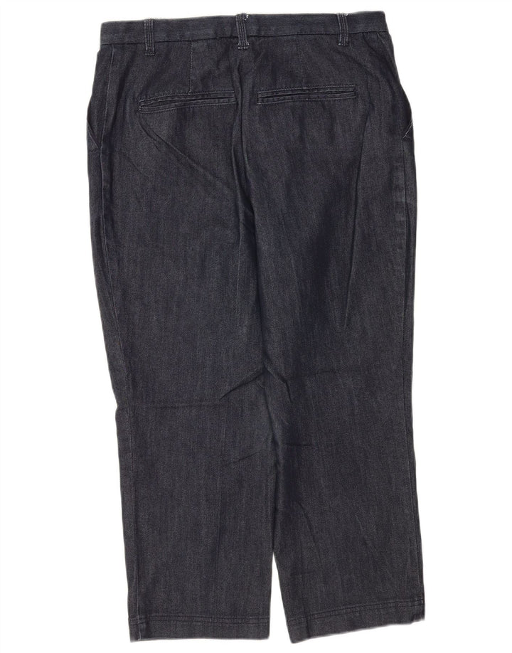 Marks & Spencer Γυναικείο παντελόνι Capri UK 12 Medium W30 L22 Navy Blue