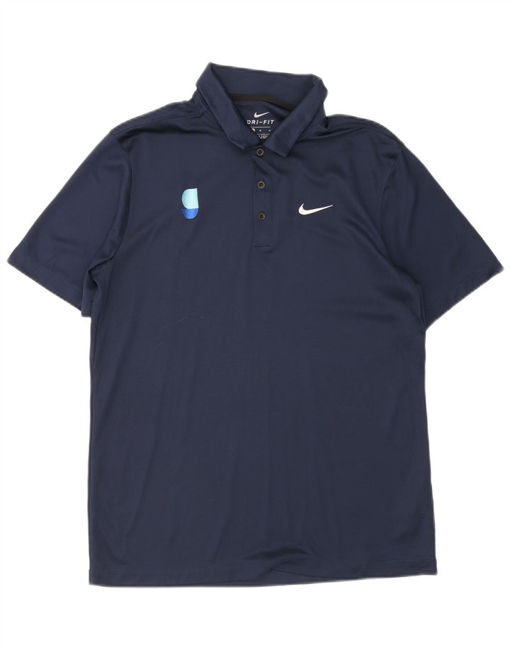 Ανδρικό μπλουζάκι Nike Dri Fit Polo με μεσαίο μπλε ναυτικό πολυεστέρα
