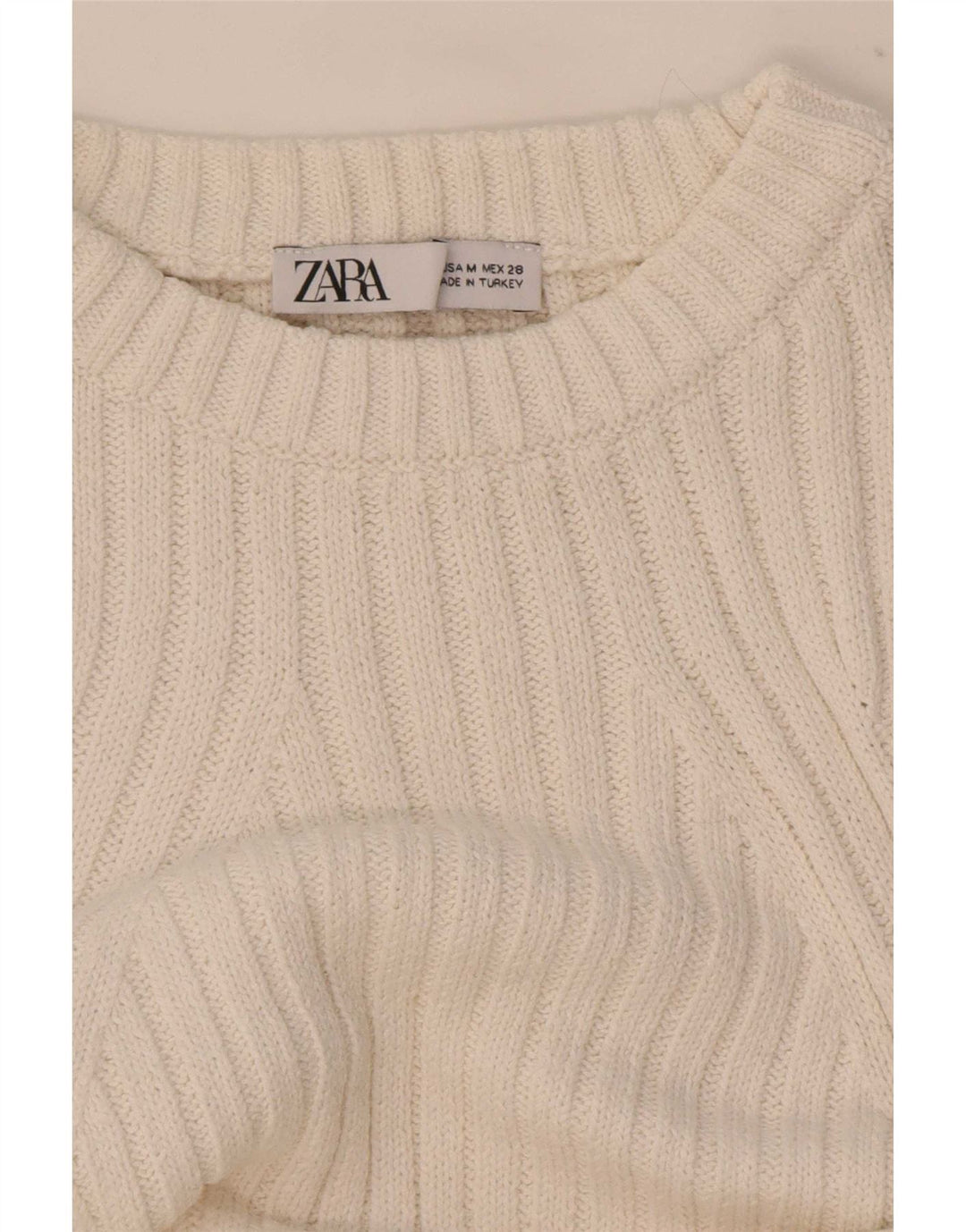 Zara Γυναικείο Γιλέκο Τοπ UK 14 Medium White
