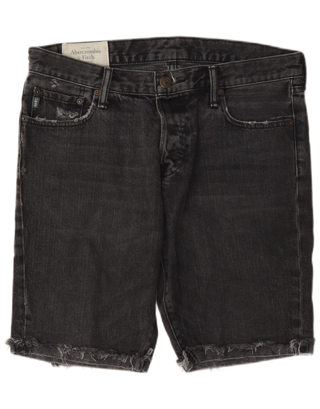 Ανδρικό τζιν σορτς Abercrombie & Fitch W33 Βαμβακερό μεσαίο γκρι