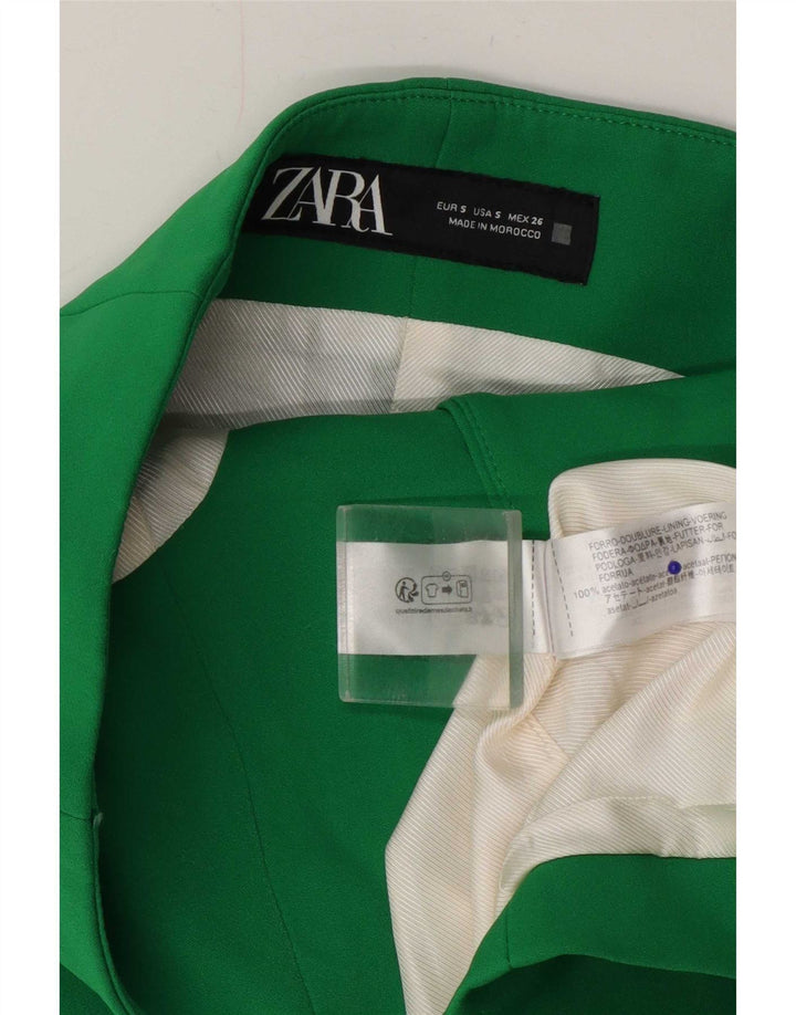 Zara Womens Crop Strapless Top 10 Small Green