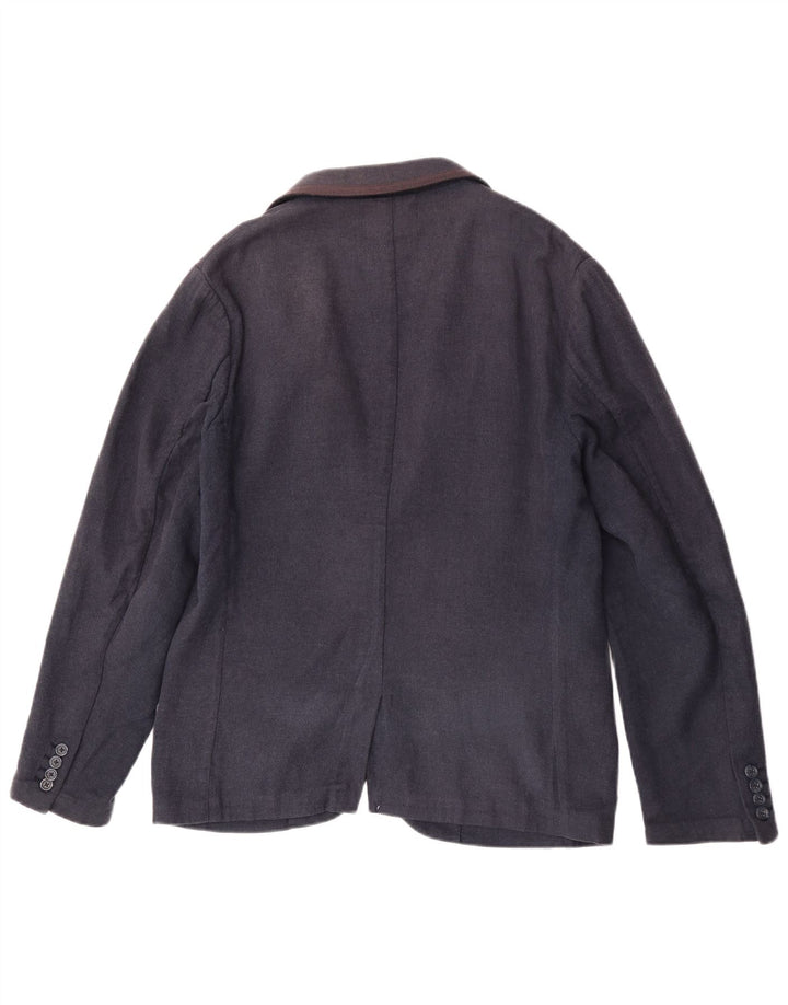 Penguin Ανδρικό σακάκι 1 κουμπιού UK 40 Large Navy Blue Cotton