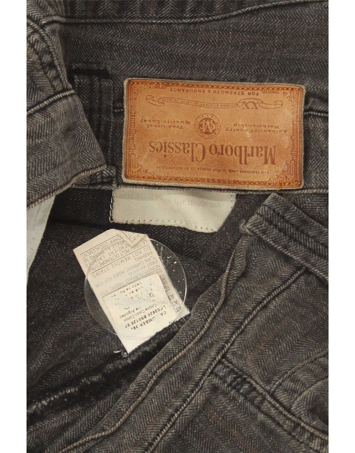 Ανδρικό ίσιο παντελόνι Chino Marlboro Classics W33 L31 Γκρι Ψαροκόκκαλο
