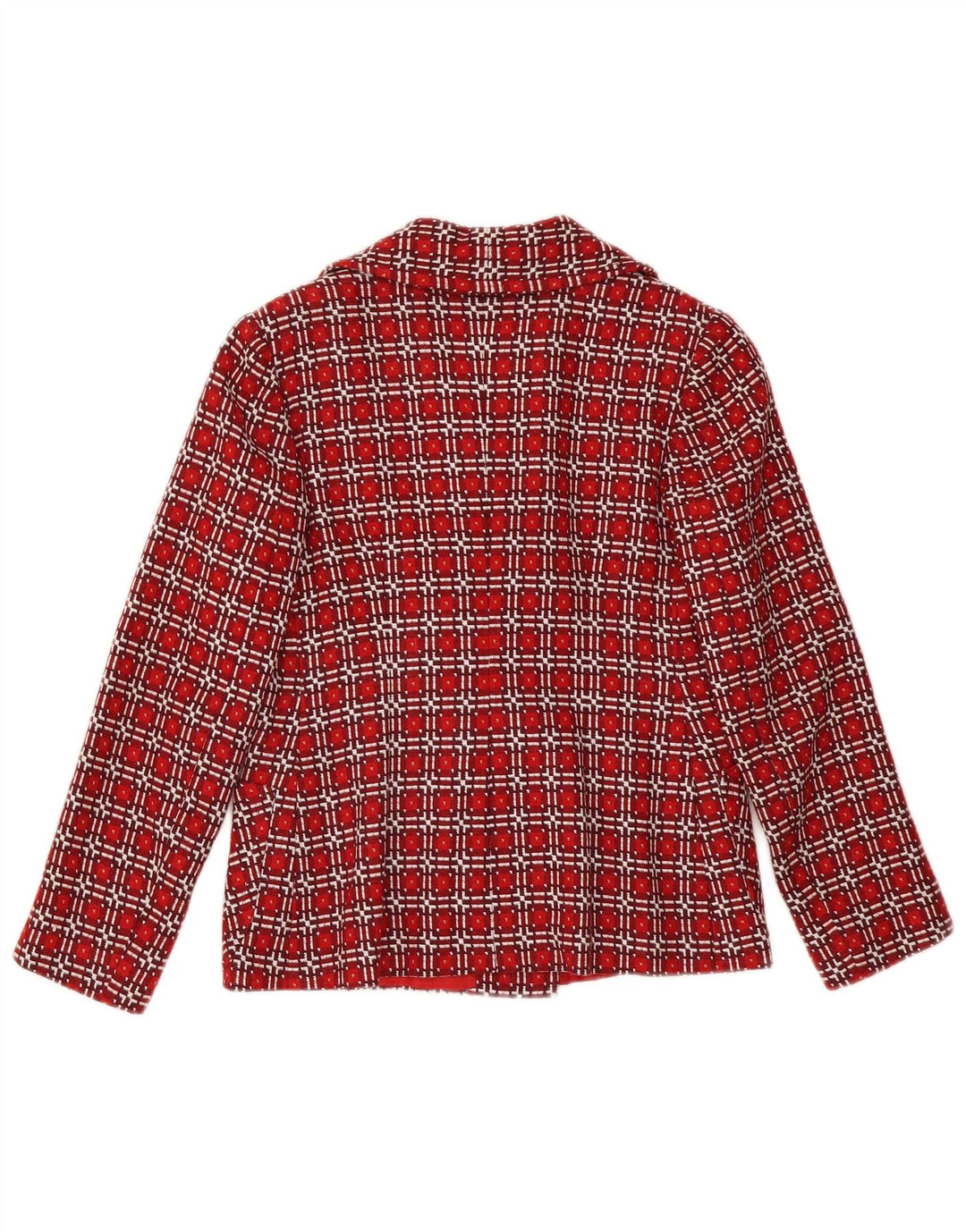 VINTAGE Γυναικείο σακάκι με διπλό στήθος UK 6 XS Red Check