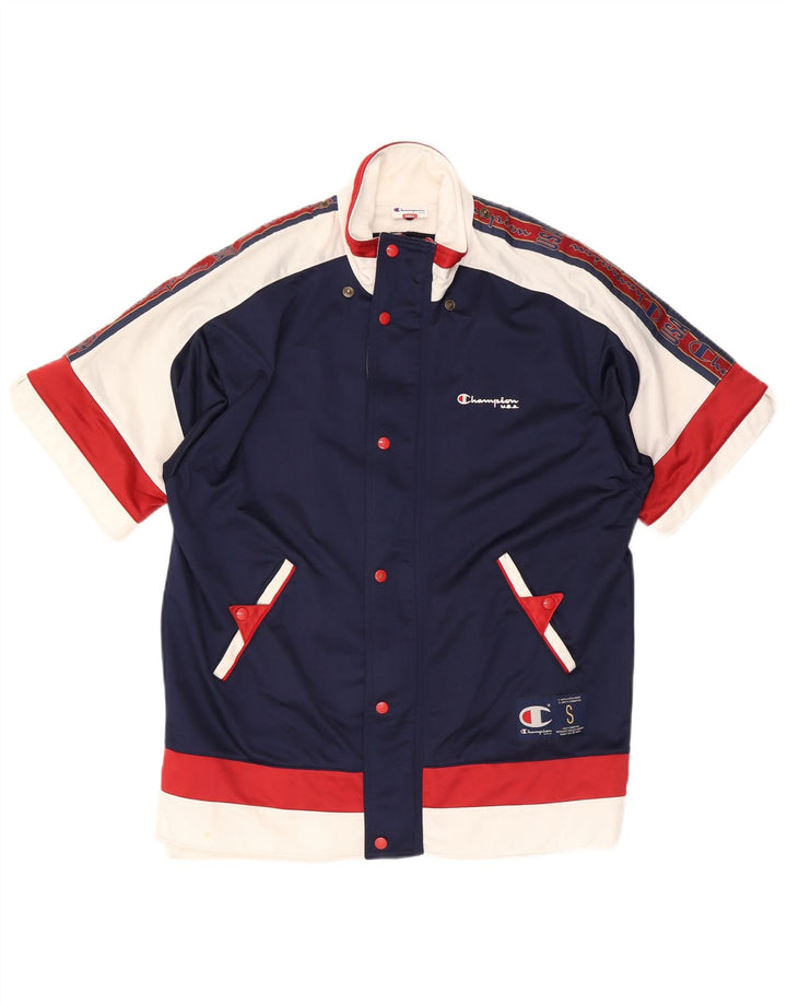 Ανδρική κοντομάνικη αθλητική φόρμα Champion Top Jacket Small Navy Blue Colourblock