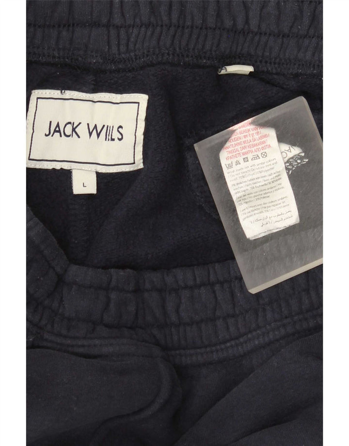 Ανδρική αθλητική φόρμα Jack Wills Παντελόνι μεγάλο Navy Blue από βαμβάκι