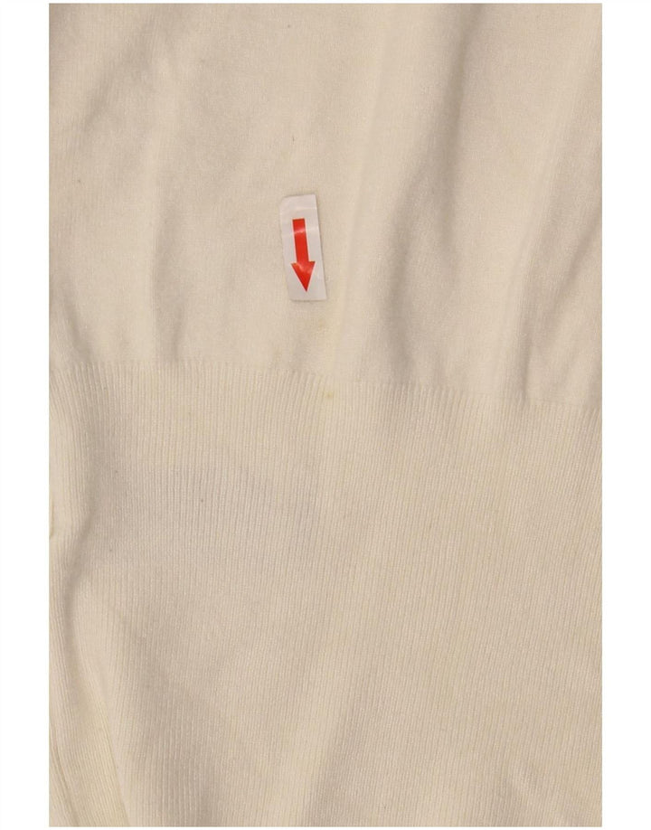 Marks & Spencer Γυναικείο πουλόβερ με λαιμόκαυστο UK 12 Medium Off White