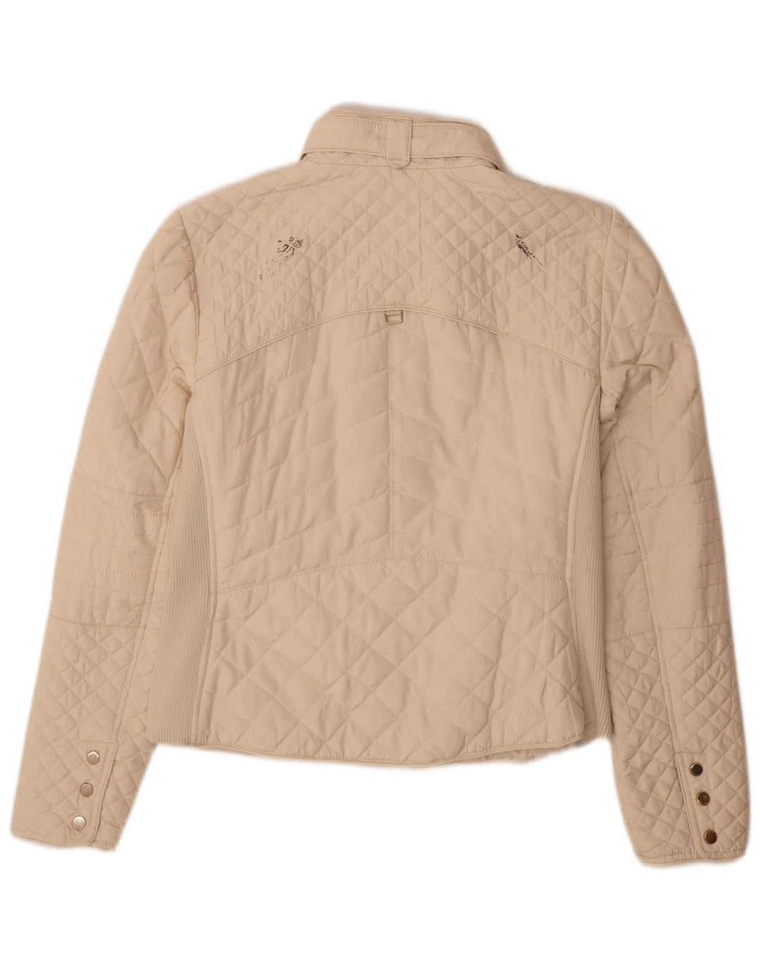 Zara Γυναικείο Καπιτονέ μπουφάν UK 16 Large Beige Polyester
