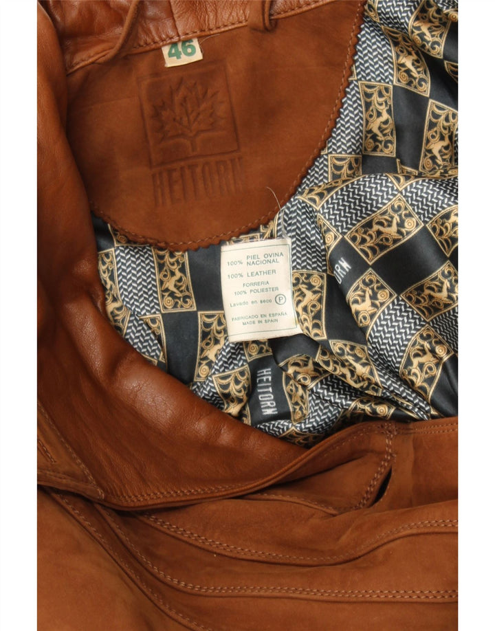 Γυναικείο παλτό HEITORN Suede EU 46 XL Δερμάτινο καφέ