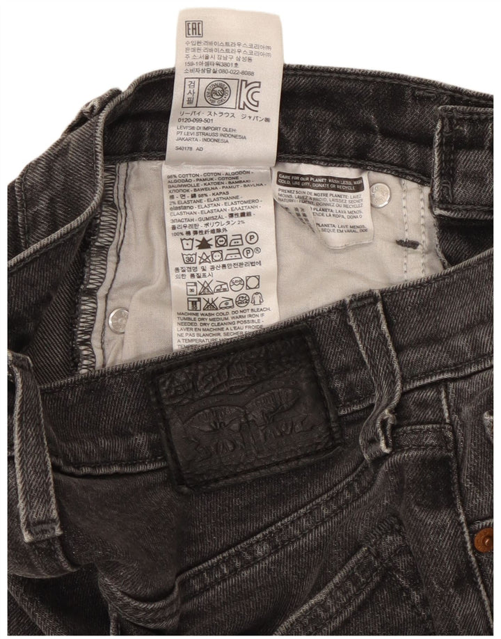 Γυναικείο τζιν Levi's Tapered W26 L26 μαύρο βαμβακερό
