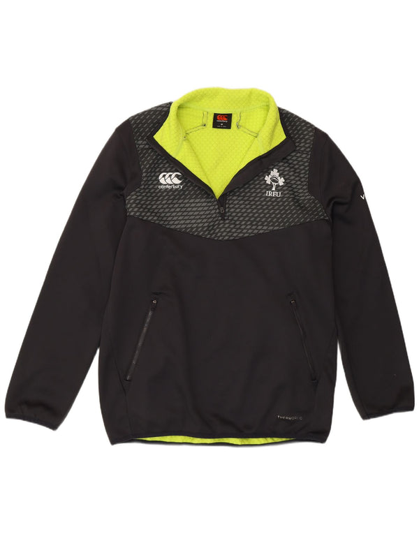 Canterbury Ανδρική φόρμα πουλόβερ με φερμουάρ IRFU Top Medium Μαύρο Πολυεστέρας