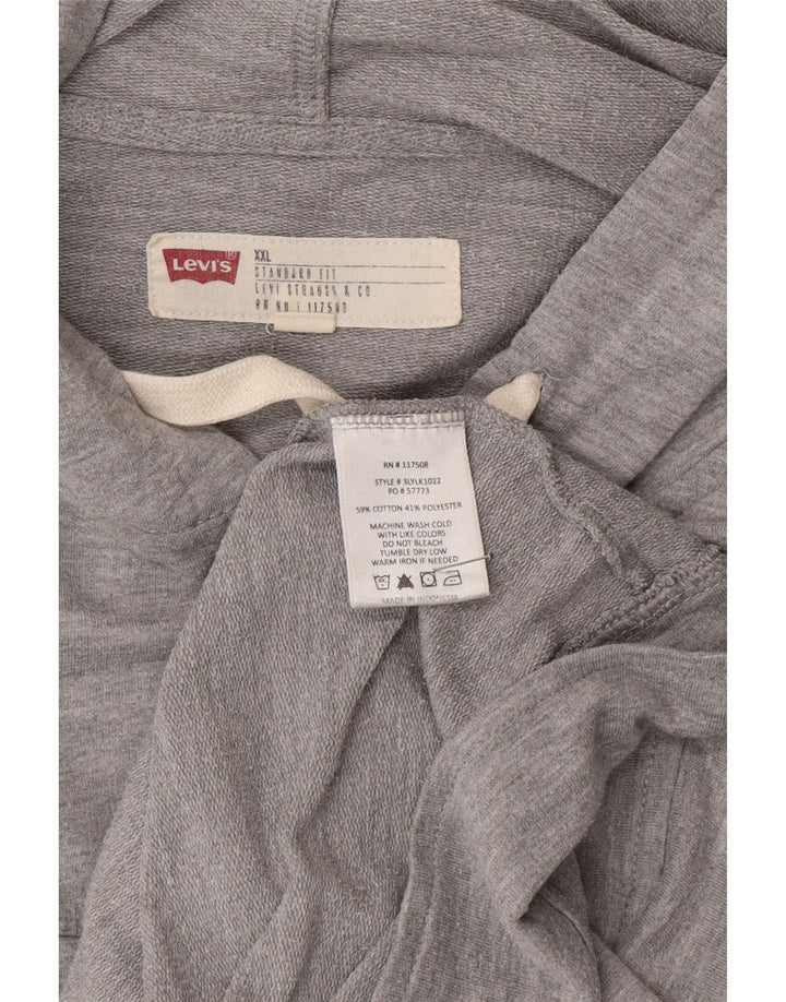 Ανδρική αθλητική φόρμα Levi's Hooded Top Jacket 2XL Γκρι βαμβακερό