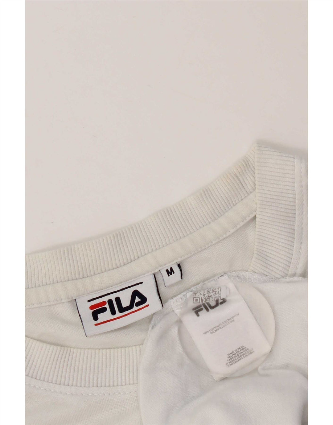 Ανδρικό γραφικό T-Shirt Fila Top Μεσαίο λευκό βαμβακερό