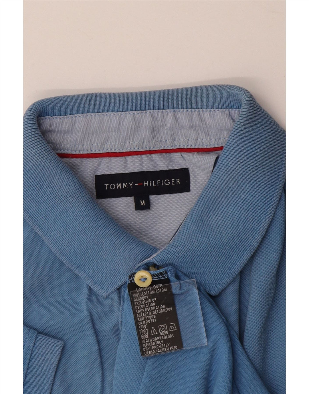 TOMMY HILFIGER Ανδρικό πουκάμισο πόλο μεσαίο βαμβακερό