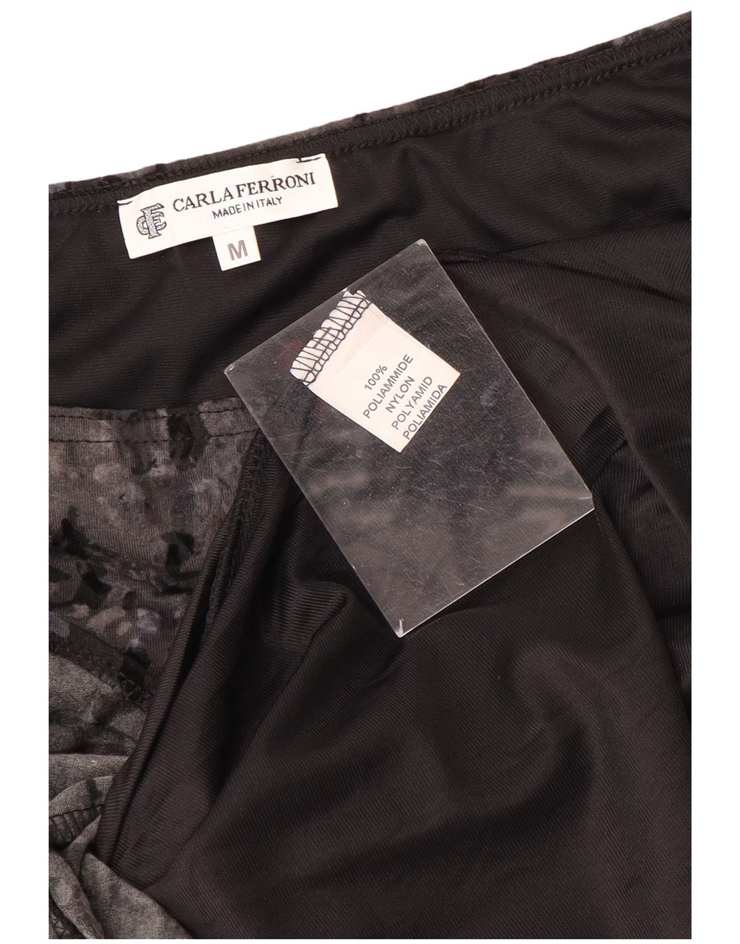 CARLA FERRONI Γυναικεία Τρομπέτα Φούστα Μεσαίο W30 Γκρι Animal Print Polyamide