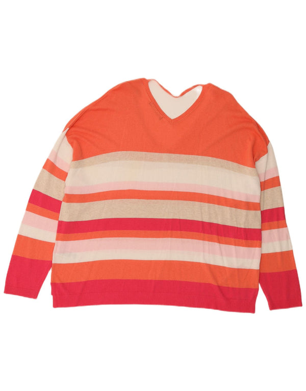 Marks & Spencer Γυναικείο πουλόβερ με λαιμόκοψη UK 24 4XL πολύχρωμο