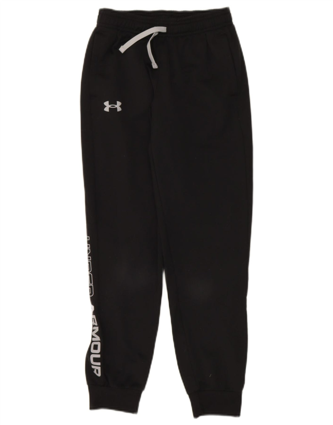 UNDER ARMOUR Boys Tracksuit Trousers Joggers 9-10 Years Medium Black