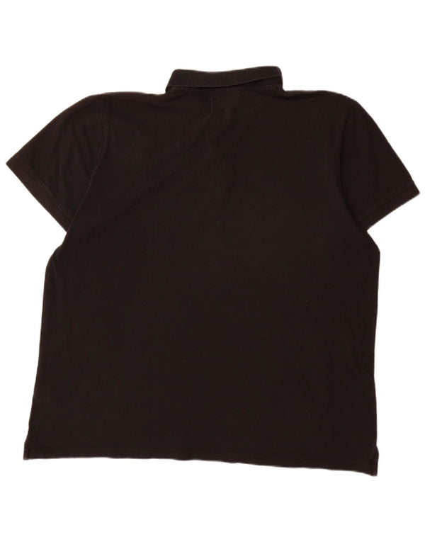 KAPPA Ανδρικό Πόλο Μπλουζάκι 2XL Μαύρο βαμβακερό