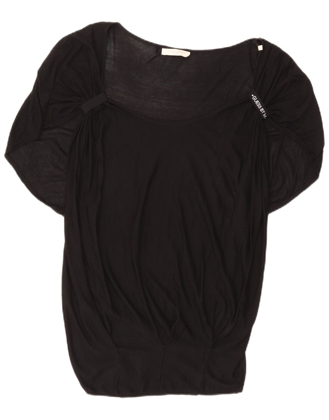 GUESS BY MARCIANO Γυναικεία Μπλούζα Τοπ UK 14 Medium Black Silk