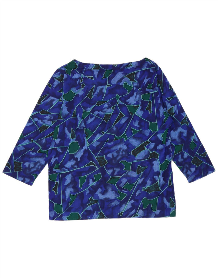 Valstar Γυναικείο Abstract Pattern Top 3/4 Sleeve UK 18 XL Blue