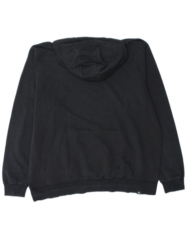 Ανδρικό γραφικό κουκούλα PUMA XL, μαύρο βαμβακερό